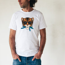 Load image into Gallery viewer, “THE CAT [THAT ATE THE CANARY]” Unisex T-Shirt (White)
