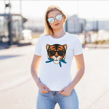 Load image into Gallery viewer, “THE CAT [THAT ATE THE CANARY]” Unisex T-Shirt (White)
