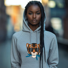 Load image into Gallery viewer, “THE CAT [THAT ATE THE CANARY]” Unisex Hoodie (Gray)
