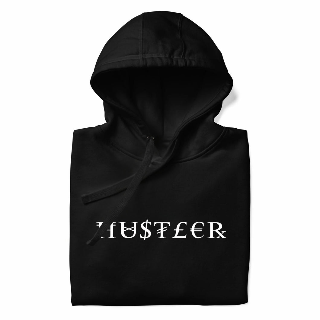 “HUSTLER” Unisex Hoodie (Black)